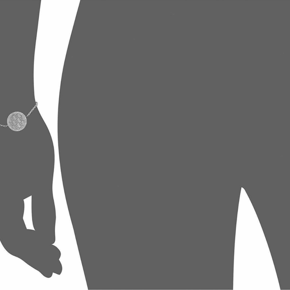 MK Monogram MOP & Silver-Tone Disk Slider Bracelet - Picture 3 of 4